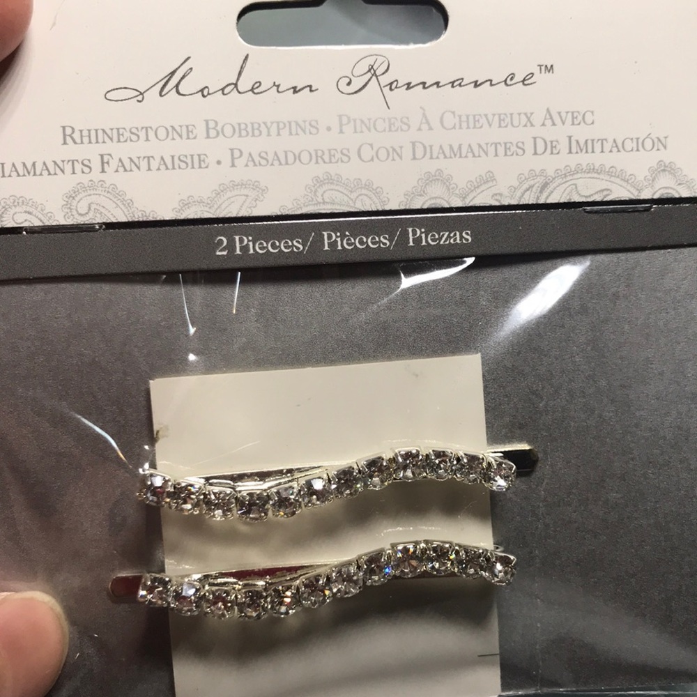 Rhinestone bobby-pins